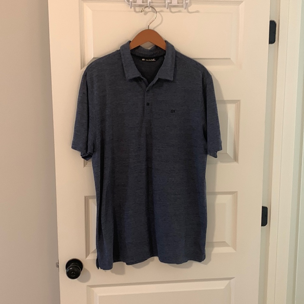 Navy Travis Mathew golf shirt XL